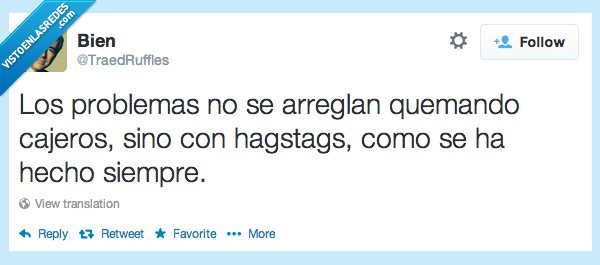 twitter,hashtag,queja,cajero,quemar,arregla,problema
