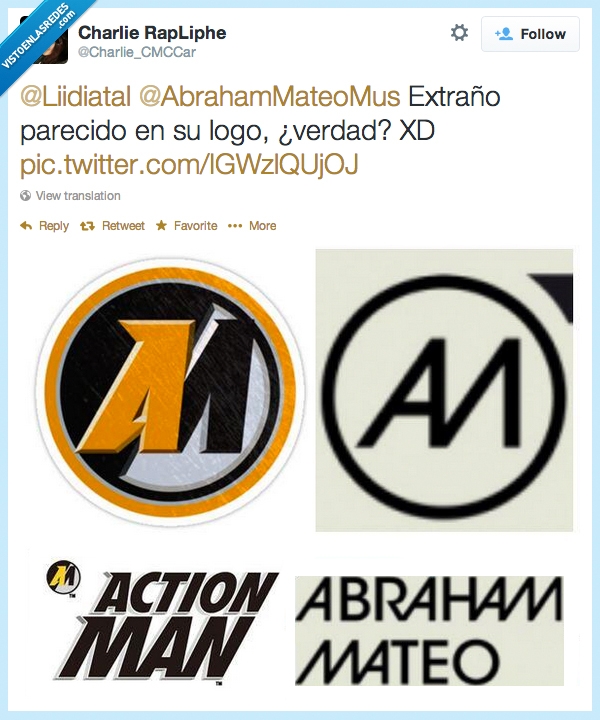 Parecidos,Abraham Mateo,Tweet,Action Man,Logo,Casualidad
