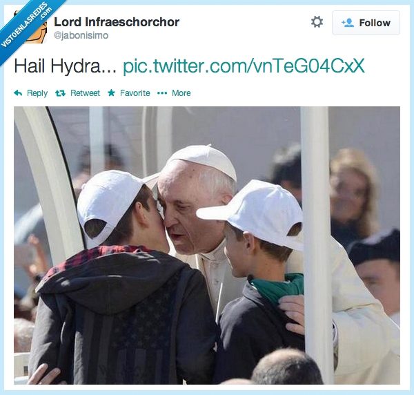 papa,francisco,pope,hail hydra,niños