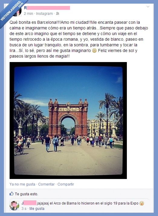 wtf,fail,owned,arco del triunfo,barcelona,arc de triomf,romano,roma,tocar lira