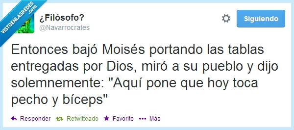 Moisés,tablas,Dios,pueblo,pecho,bíceps