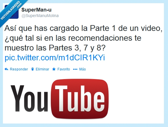 recomendaciones,youtube,cargar videos,partes