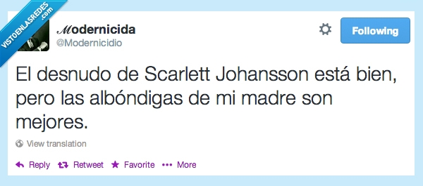 mejores,madre,modernicidio,Scarlett Johansson,desnudo,albóndigas