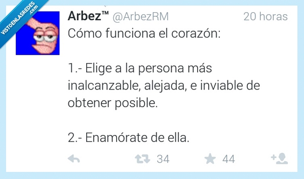 funciona,corazon,amor,enamora,persona,inalcanzable,alejada,inviable,enamorate
