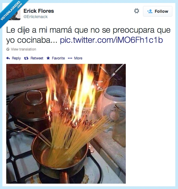 spaguetti,espagueti,a mí se me queman los cereales,siempre pasa,pasta,fuego,cocina