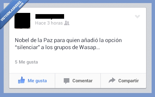 grupo,silenciar,whatsapp,paz,nobel