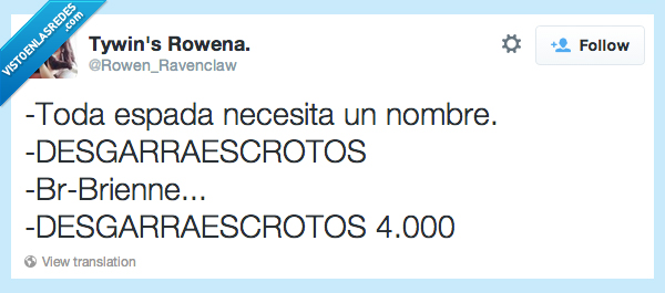 385990 - Un nombre potente para una espada potente por @Rowen_Ravenclaw