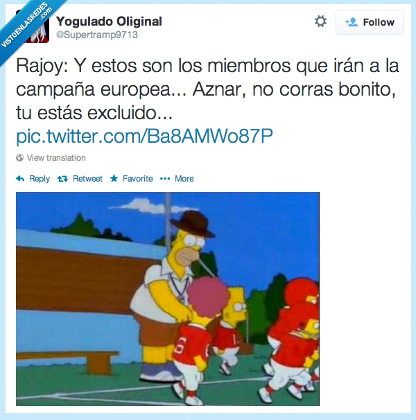 los simpson,excluir,Rajoy,PP,europeas,aznar