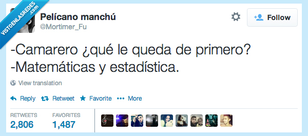 camarero,primero,queda,matematicas,estadistica,carrera,asignatura,comida