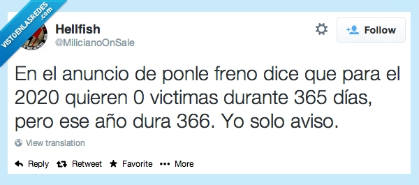 accidente,año,bisiesto,trafico,anuncio,ponle freno,victima,carretera