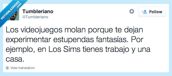 trabajo,sims,ejemplo,fantasias,experimentar,videojuegos,casa