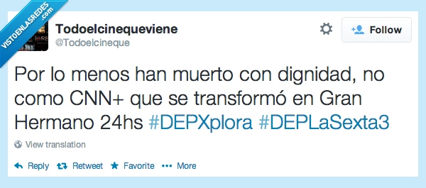 televisión,telebasura,cnn,gran hermano,lasexta3,xplora,cerrar