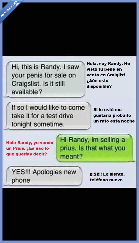 Conversación,Craiglist,Prius,venta
