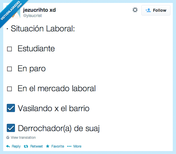 nini,barrio,vacilar,vacilando,cani,trabajo,laboral,mercado,estudiante,paro,situación laboral,swag
