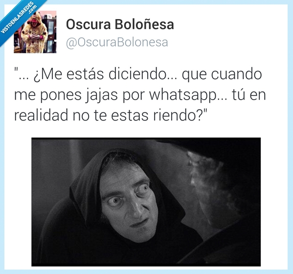 el jovencito frankenstein,escribir,whatsapp,jajaja,igor,ojos