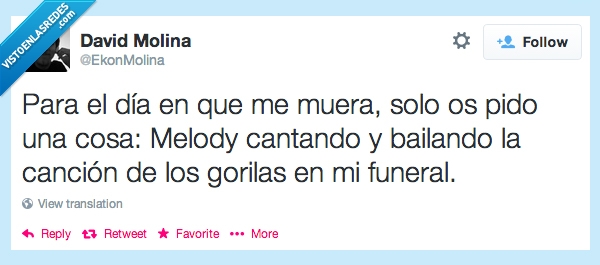 Melody,gorilas,maligno,baile,cancion,entierro,funeral