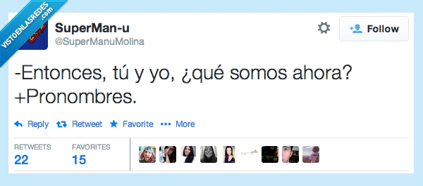 tú,yo,pronombre,amor,o no