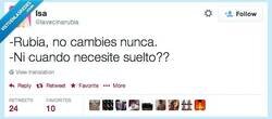 Enlace a O mejor sí, cambia... por @lavecinarubia