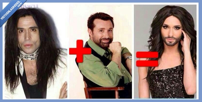 mario vaquerizo,jose manuel parada,conchita wurst,barba,pelo,eurovision
