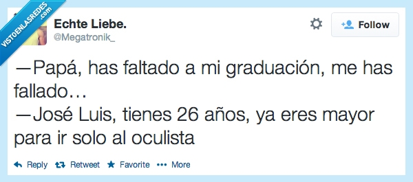 papa,graduación,hijo,mayor,oculista,ojos