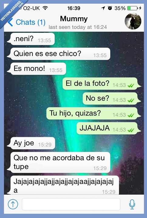 novio,confundir,tupe,mono,foto,chico,hija,madre