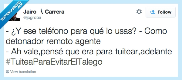 detenido,carcel,telefono,tuitear,detonador,remoto,bomba,talego,twitter