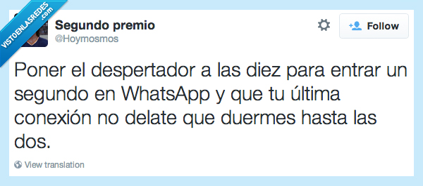 vaguería,vaga,vago,despertar,dormir,alarma,whatsapp,conexion,hora,conectar