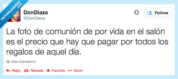 foto,comunion,vida,comedor,salon,regalo,precio,de por vida,siempre