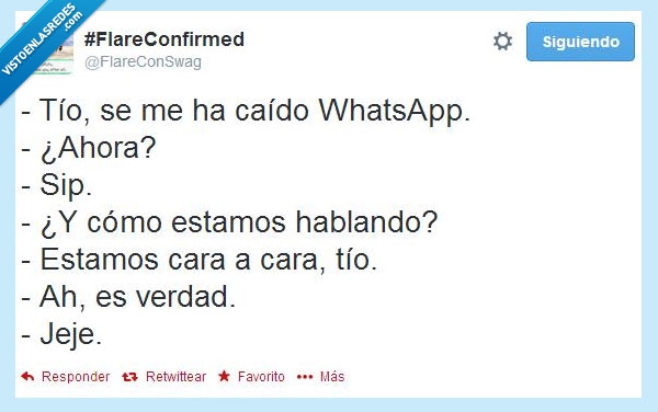 desconectar viene bien de vez en cuando,caer,whatsapp,hablar cara a cara