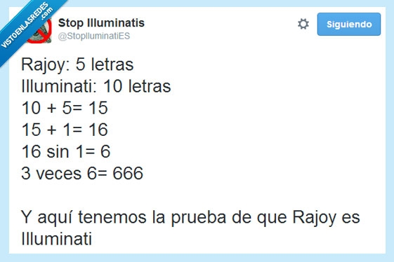 illuminatis everywhere,demonio,666,letras,twitter,rajoy,illuminati