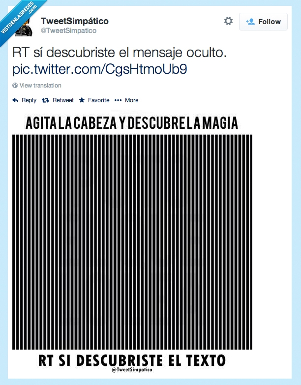 Imágen,Mensaje Oculto,TweetSimpatico,cabeza,mover