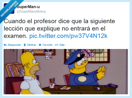 no entra,profesor,wiggun,los simpsons,examen