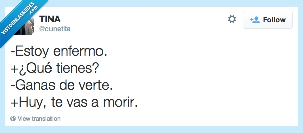Twitter,humor,ver,enfermo,pregunta,indirecta