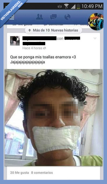 enamorar,enamora,novio,poner,boca,toalla,compresa