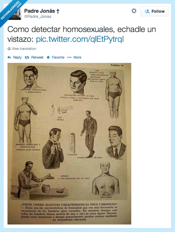 caracteristicas,retrogrado,individuos de twitter,Homofobia,hombre,cura