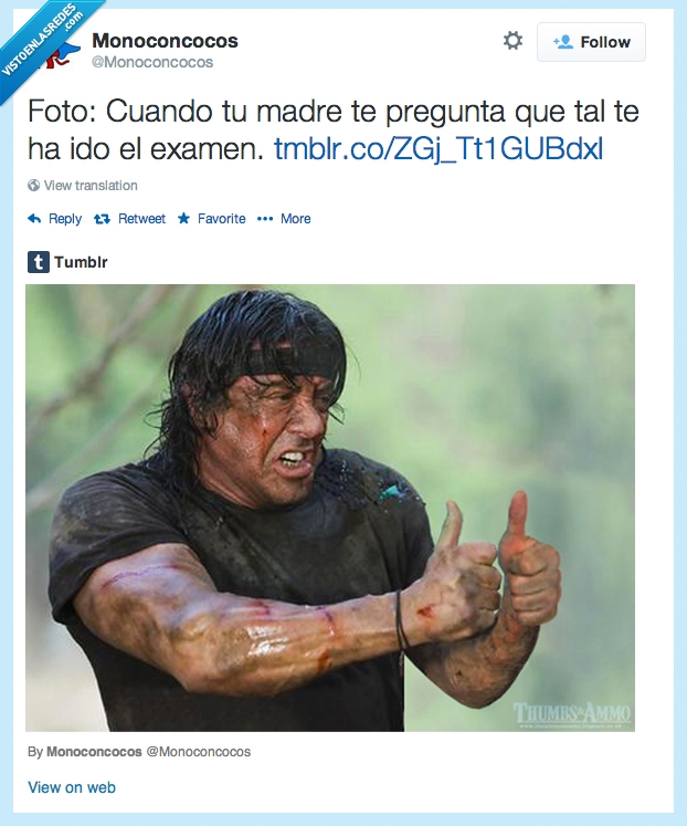 rambo,madre,comosuspendastevaameterunahostia,estudiar,examen