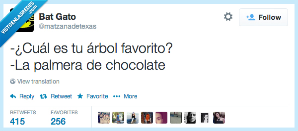 palmera de chocolate,chocolate,palmera,preferido,favorito,Arbol