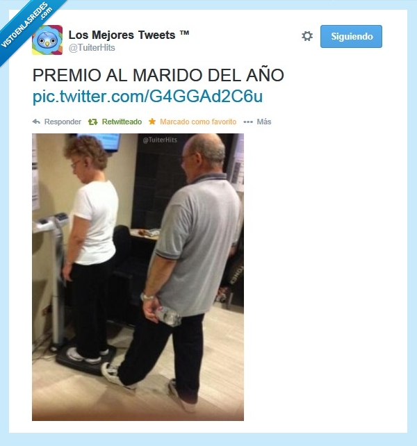 pesa,mujer,Marido,trollear,poner,pie