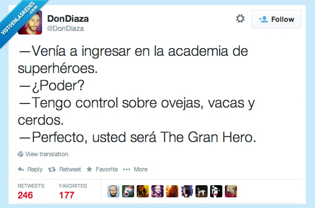 poder,granja,granjero,gran hero,oveja,vaca,cerdo,animal,superpoder,superheroe