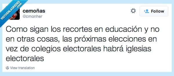 electoral,colegio,iglesia,educación,elecciones,recortes