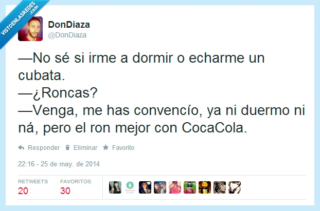 dormir,beber,cocacola,kas,ron,roncas