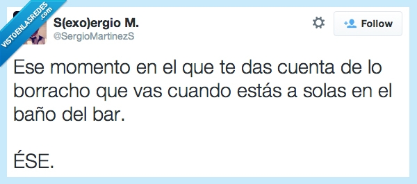 cuenta,bar,baño,momento,flash en la cabeza,borracho,solo,lavabo