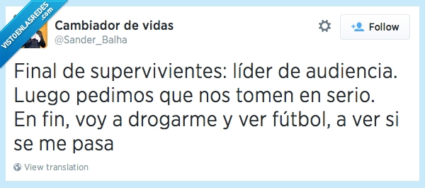 supervivientes,mundial,fútbol,drogas,españa,topico,lider,audiencia