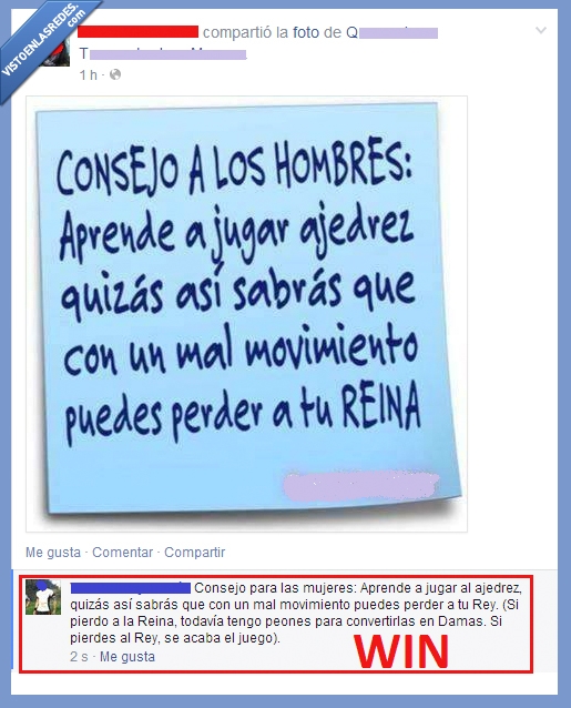 hombres,mujeres,ajedrez,reina,rey,perder,dama,tablero,mensaje