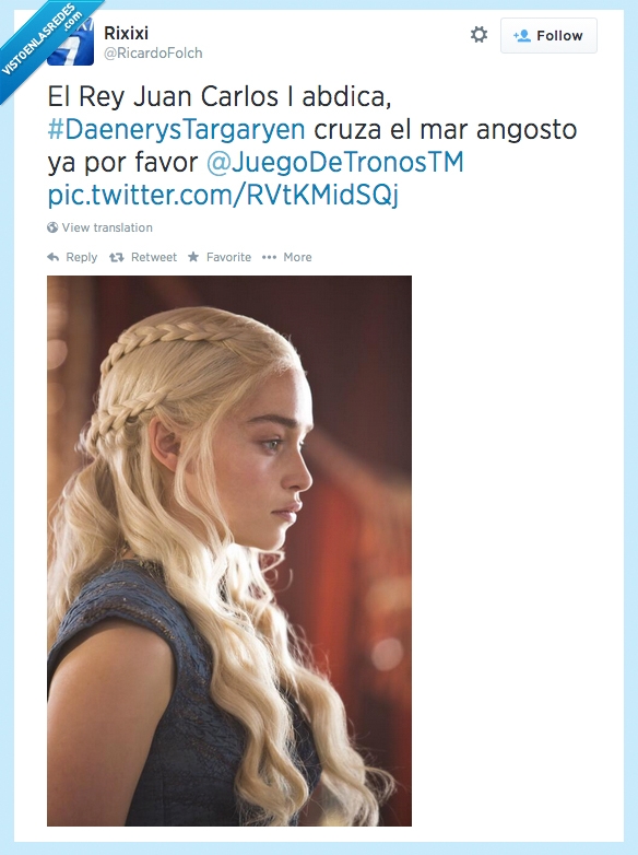 el Rey abdica,Rey,daenerys targaryen,daenerys,Juego de tronos,mar angosto