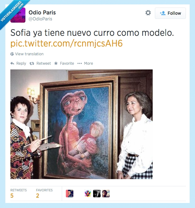 reina,sofia,juan carlos,twitter,ete,modelo,retrato