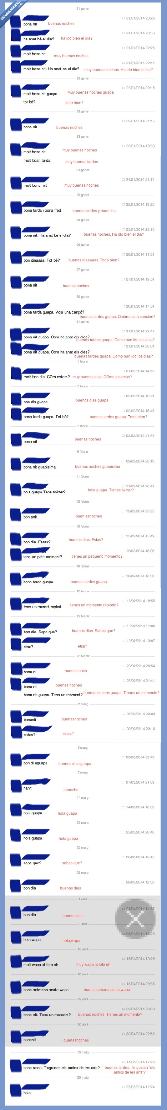 insistir,pesado,perdón por la edición de mierda,pasar de el,meses,ignorar,preguntar,acosador