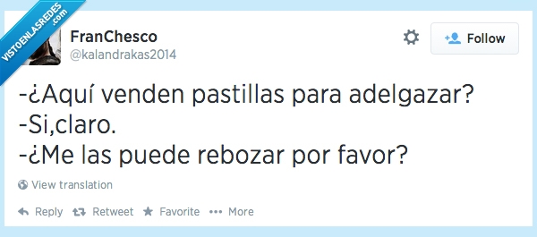 Twitter,pastillas,adelgazar,gordos,rebozar,farmacia,pedir