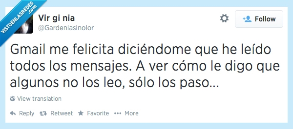 Gmail,mensaje,leídos,felicita,leido,leer,todos,mails,correos,borrar
