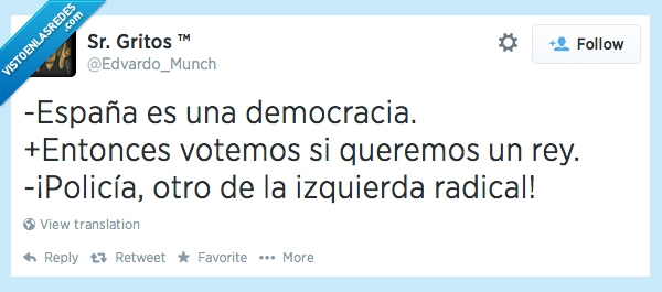 republica,rojo,twitter,radicar,izquierda,policia,rey,votar,democracia